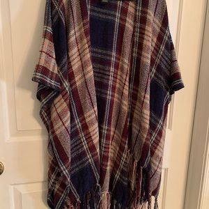 Plaid Sweater Blanket Throw